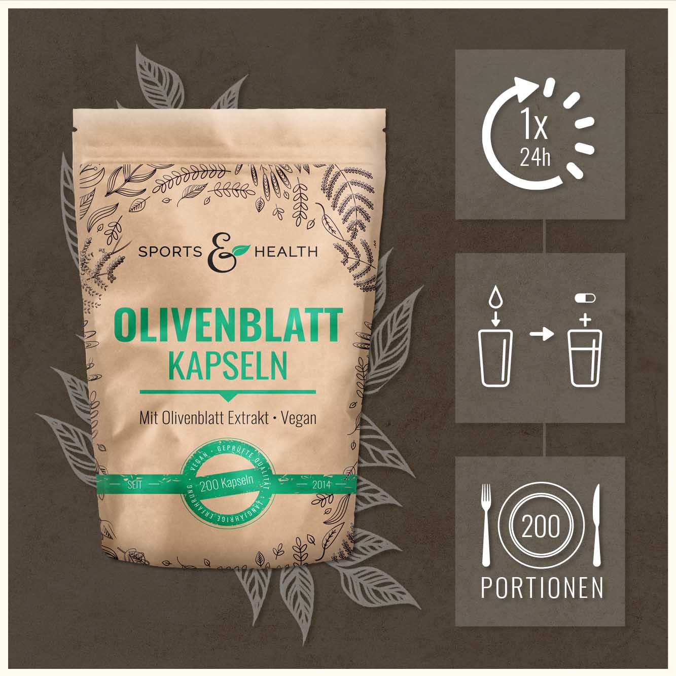 Olivenblatt Kapseln
