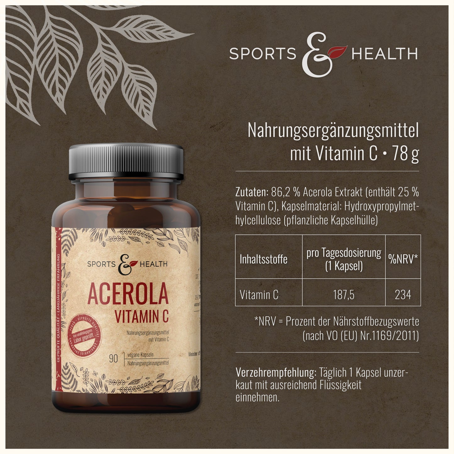 Acerola Vitamin C Kapseln