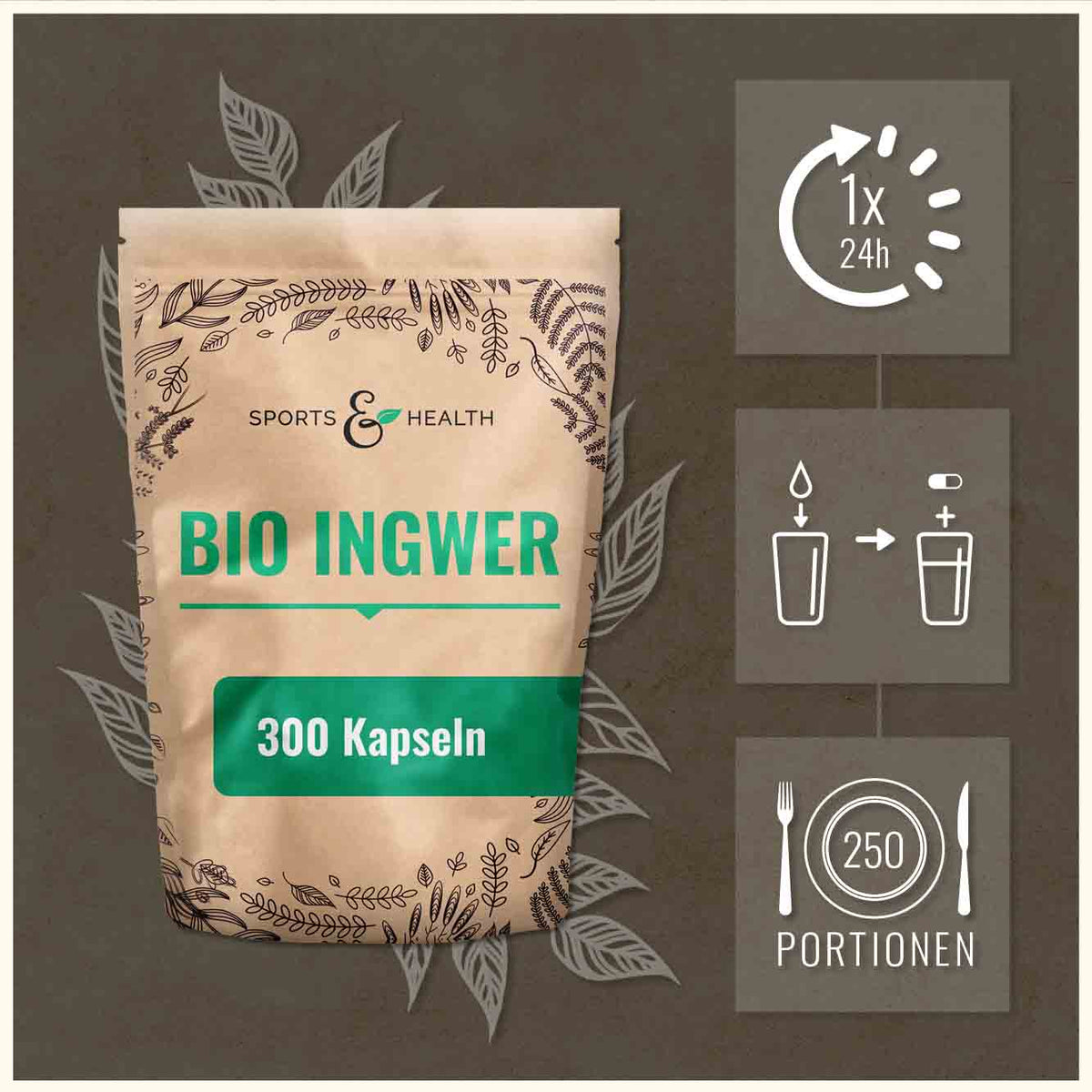 Bio Ingwer Kapseln - DE-ÖKO-005