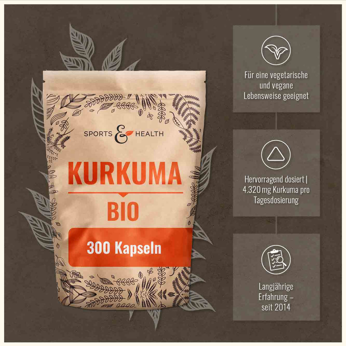 Bio Kurkuma Kapseln - DE-ÖKO-005