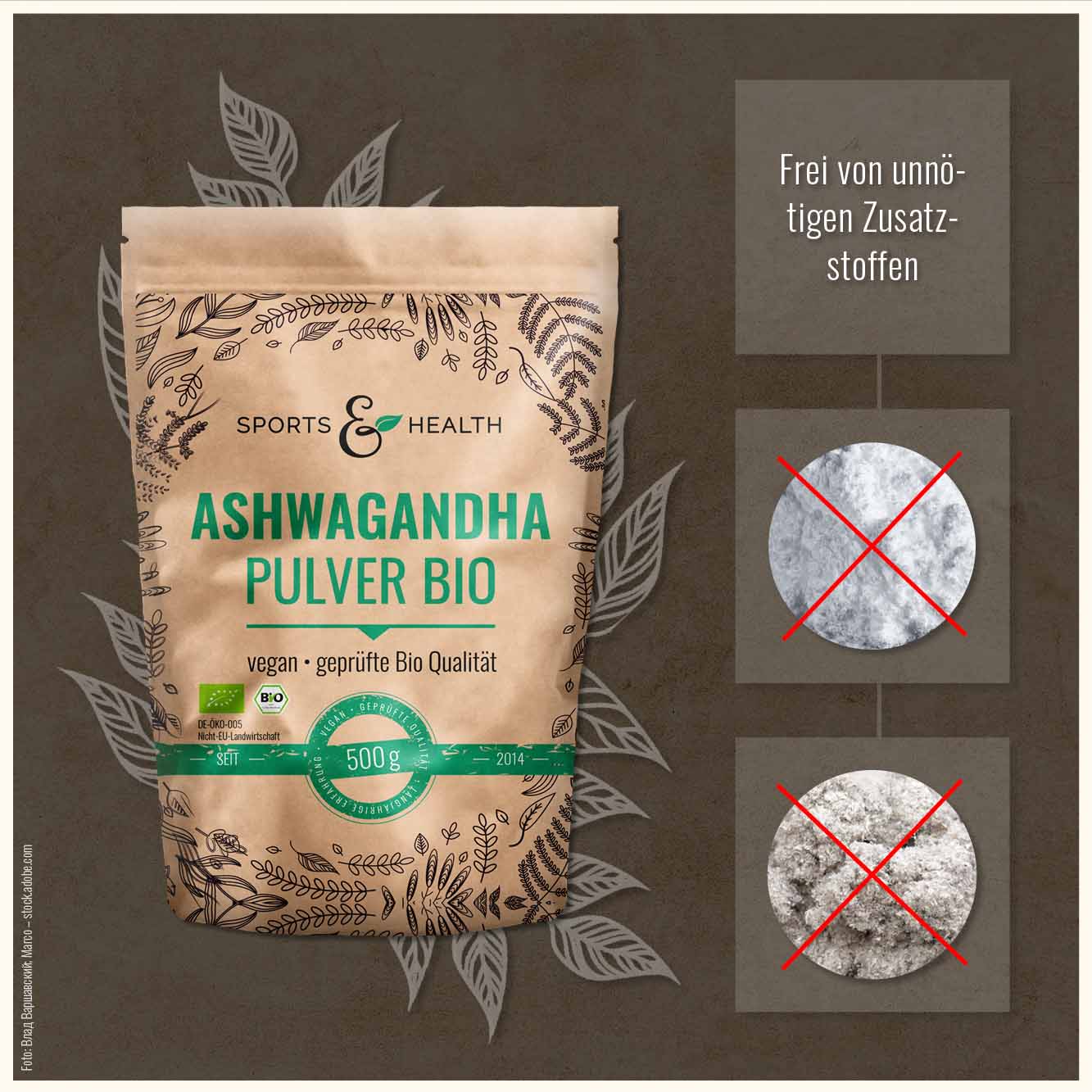 Bio Ashwagandha Pulver - DE-ÖKO-005