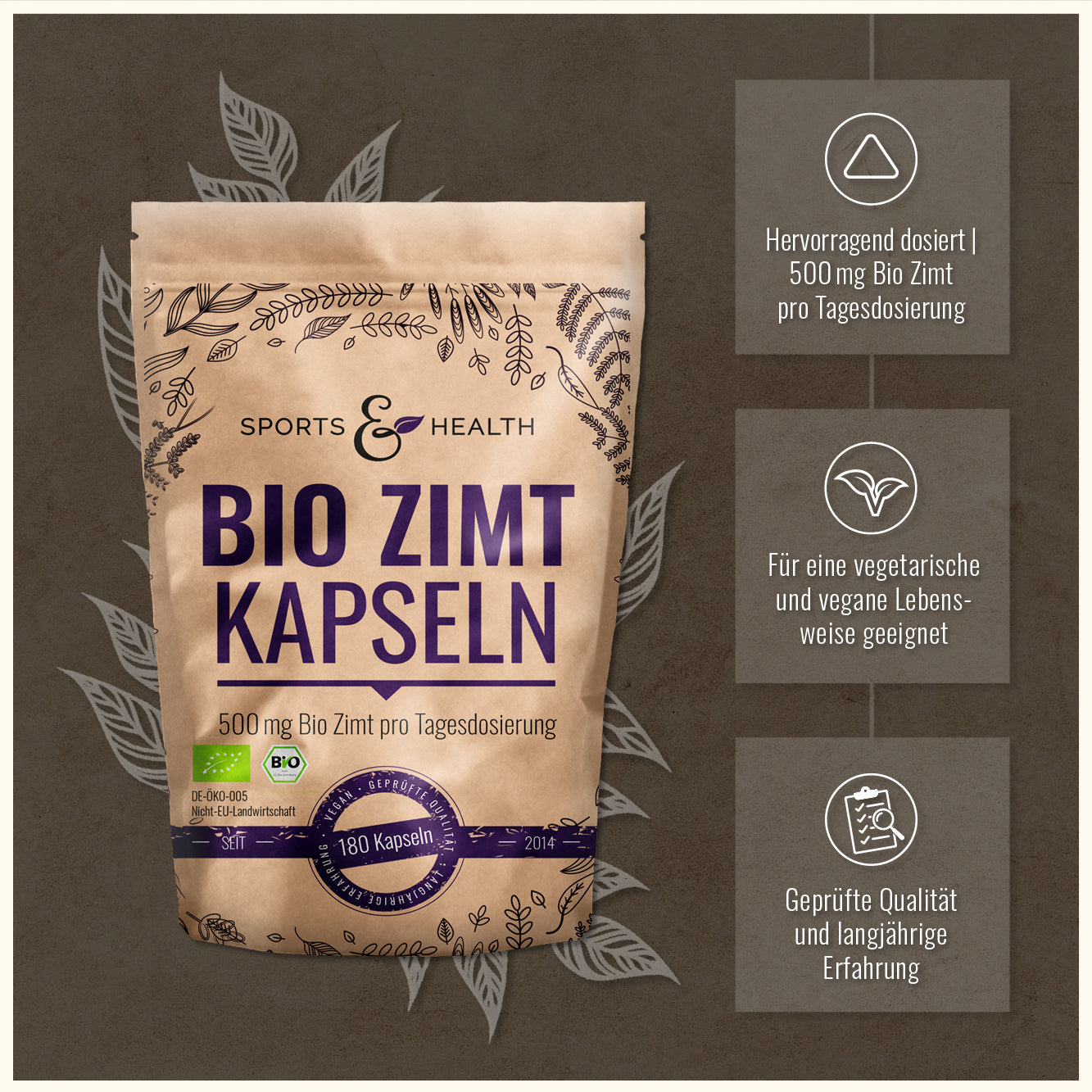 Bio Zimt Kapseln - DE-ÖKO-005