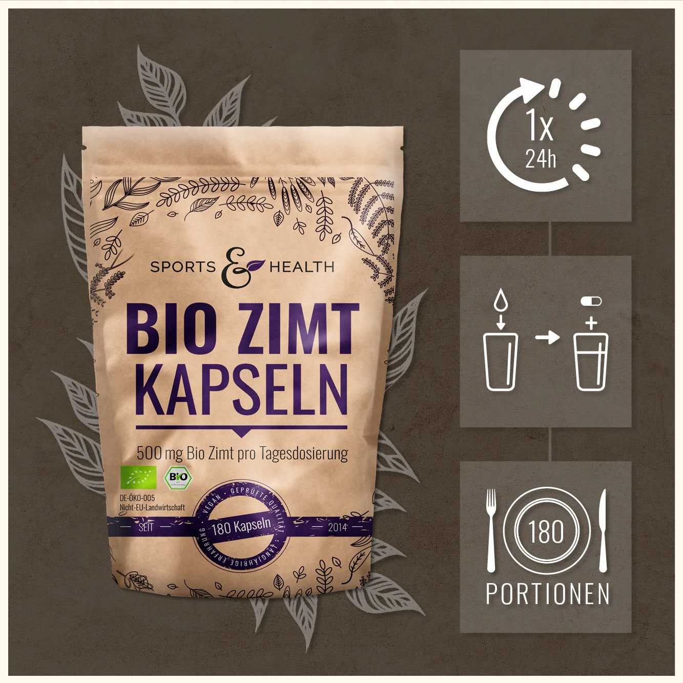 Bio Zimt Kapseln - DE-ÖKO-005