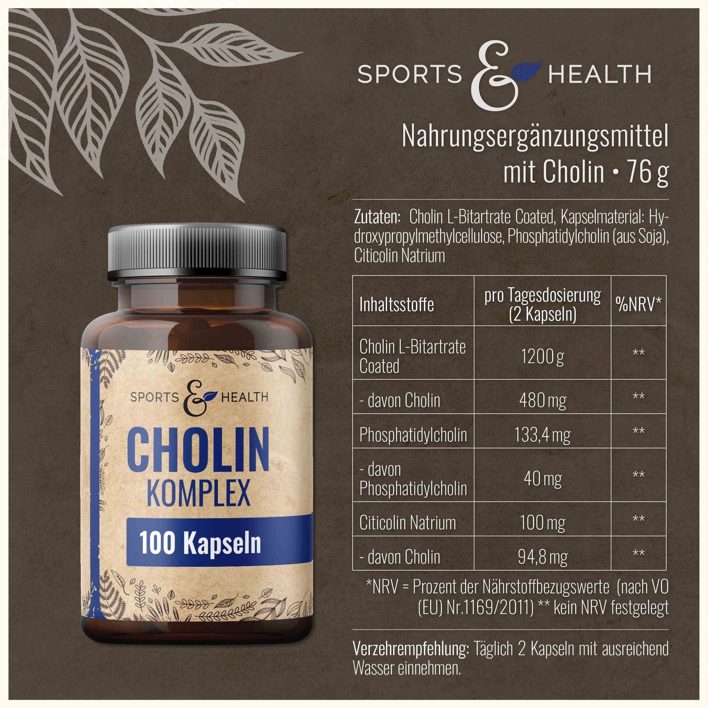 Cholin Komplex Kapseln