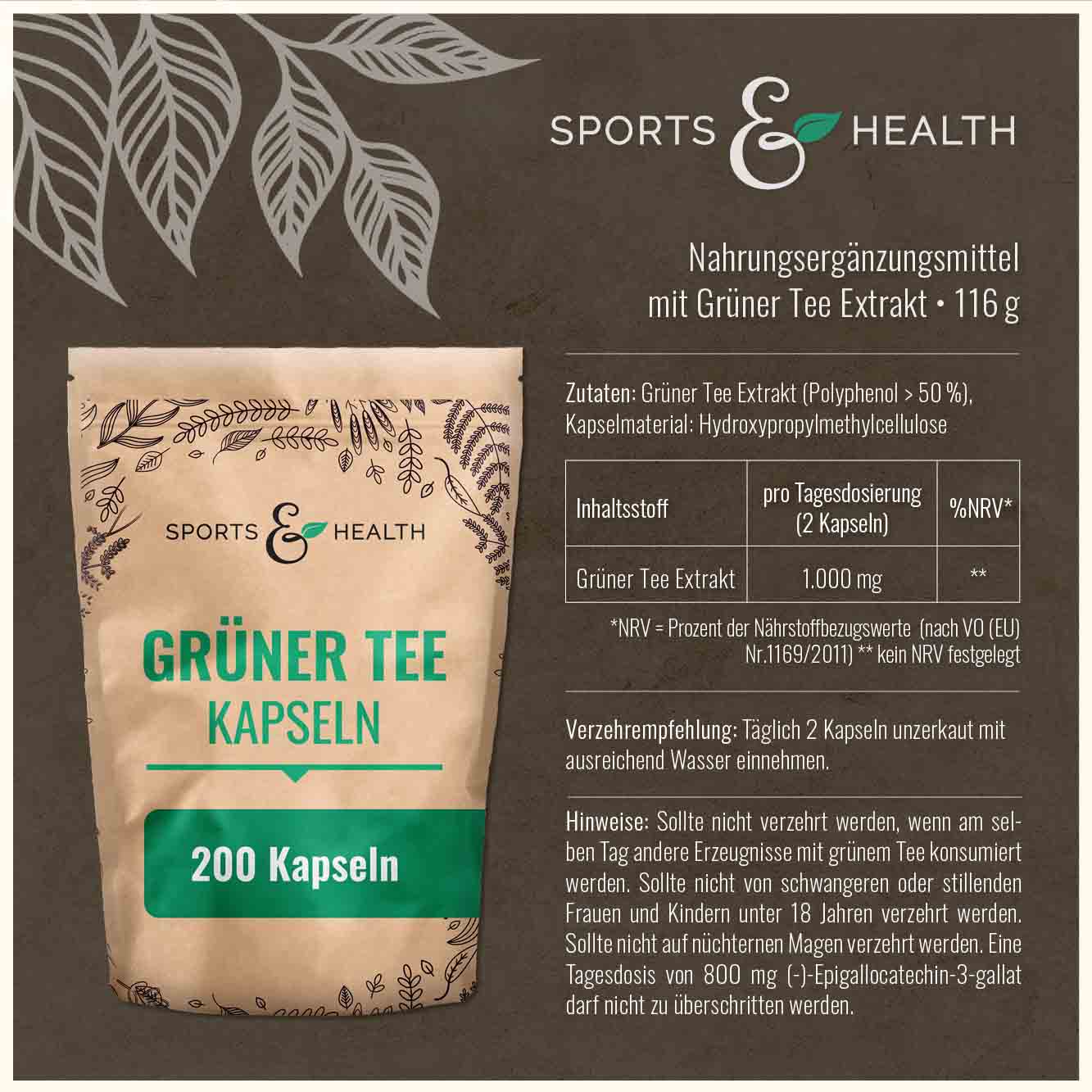 Grüner Tee Kapseln
