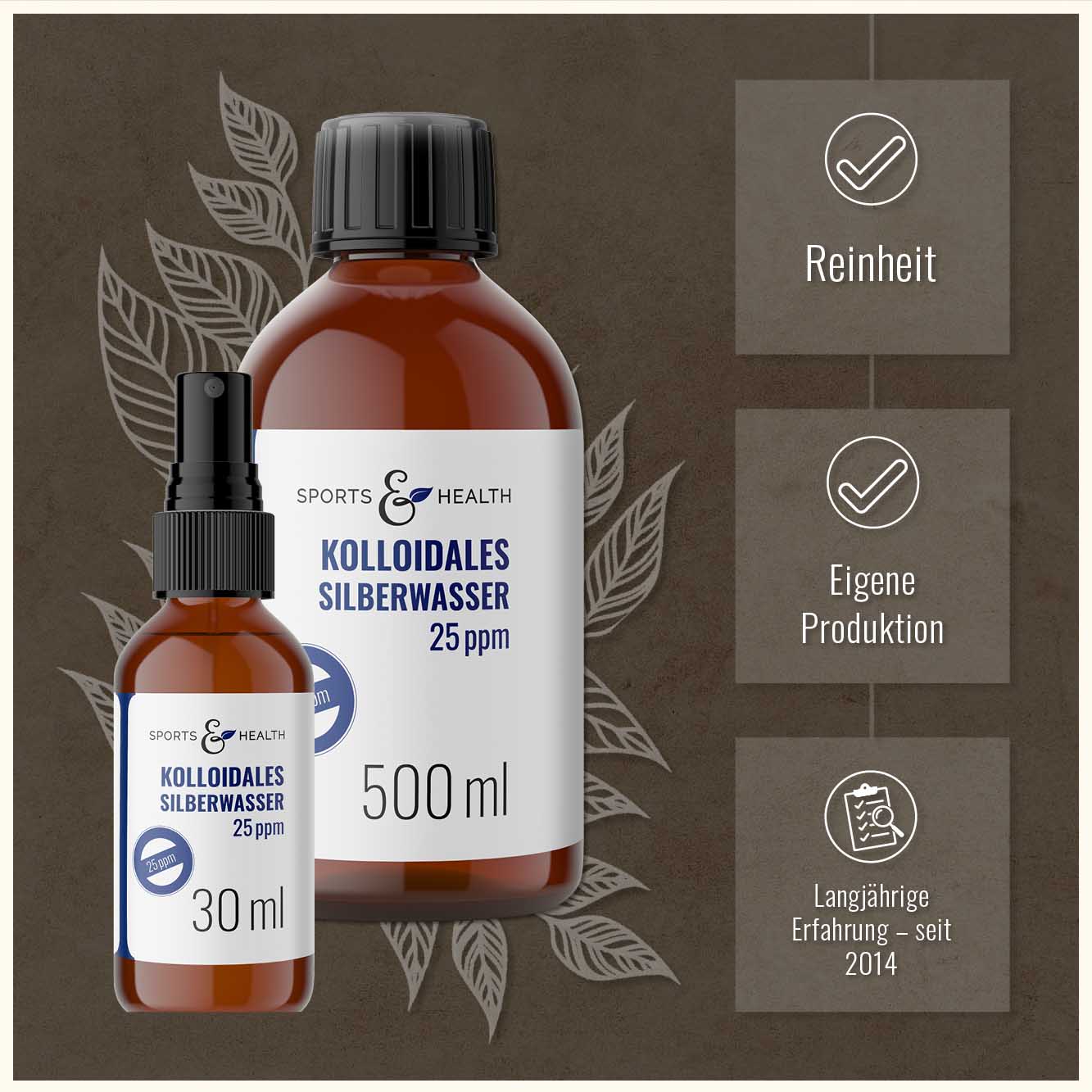 Kolloidales Silber 25 ppm