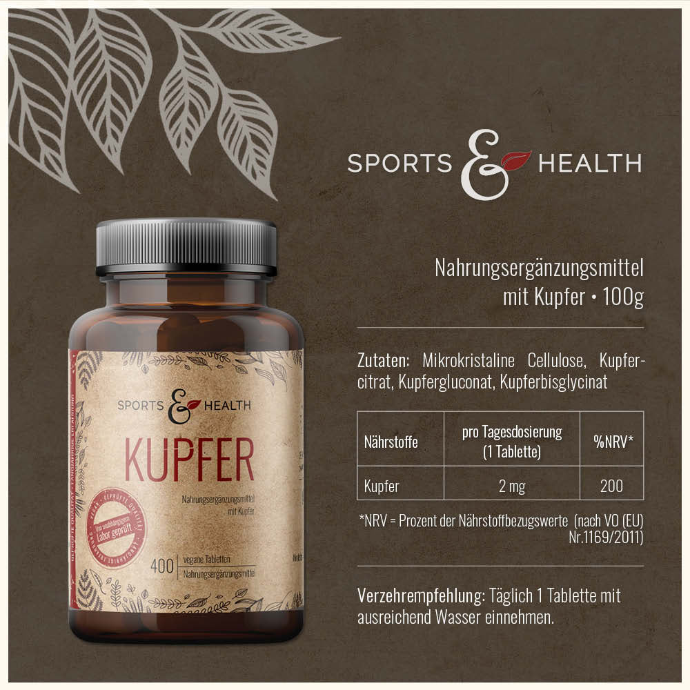 Kupfer Tabletten