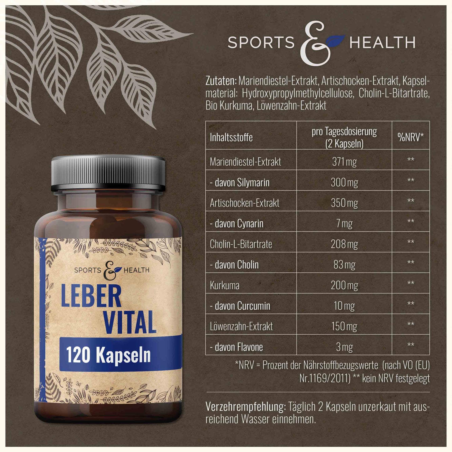 Leber Vital + kostenloser Ratgeber