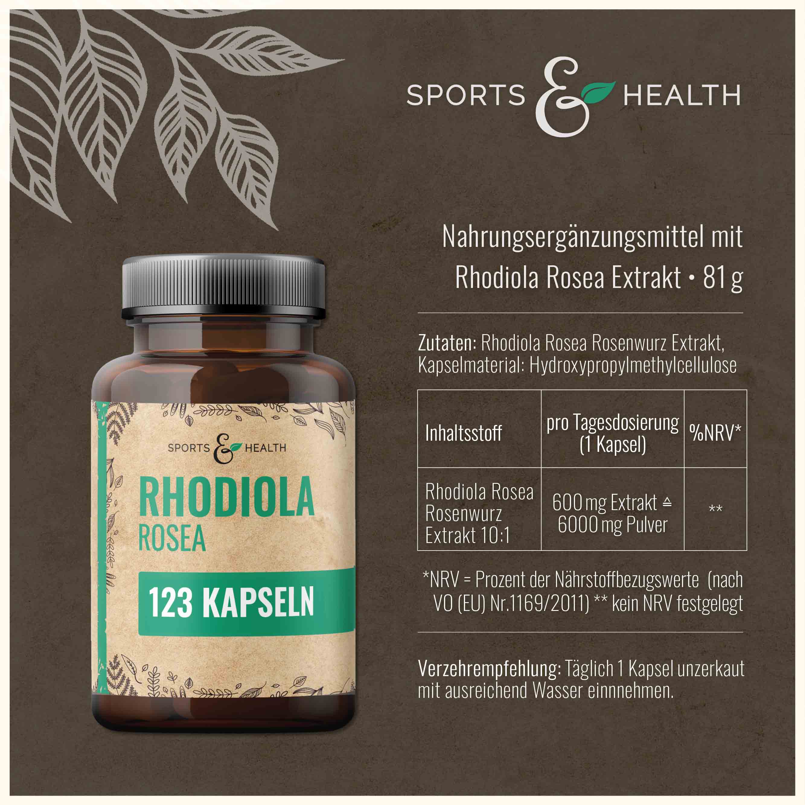 Rhodiola Rosea Kapseln