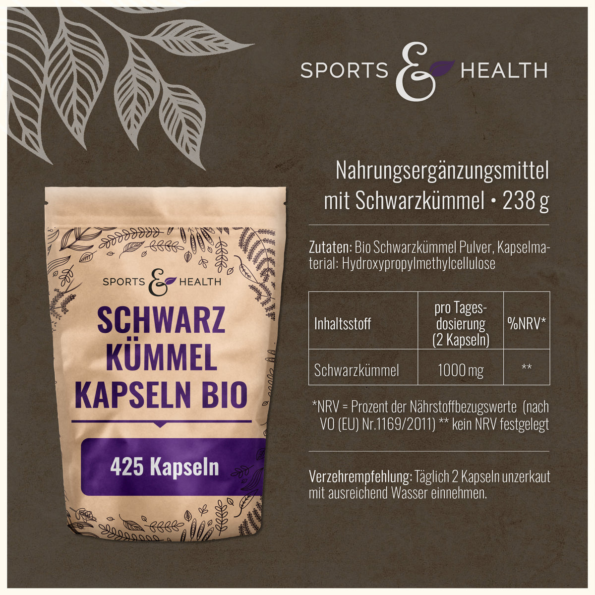 Bio Schwarzkümmel Kapseln