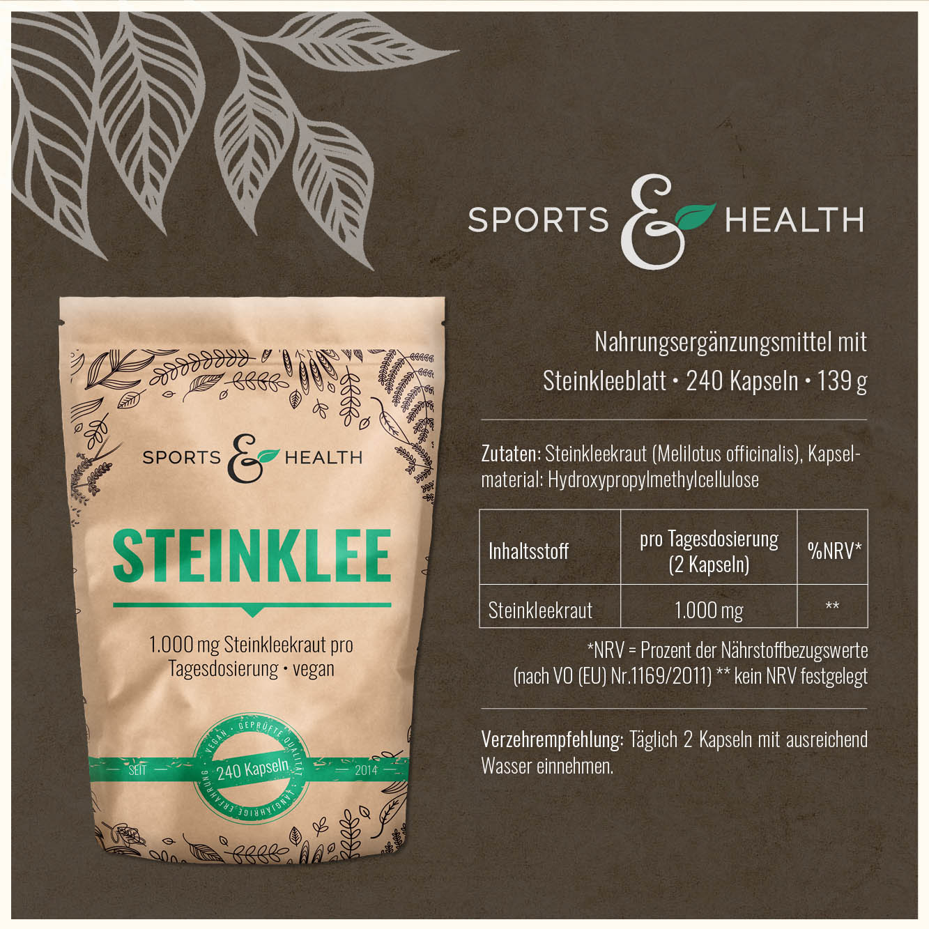 Steinklee Kapseln