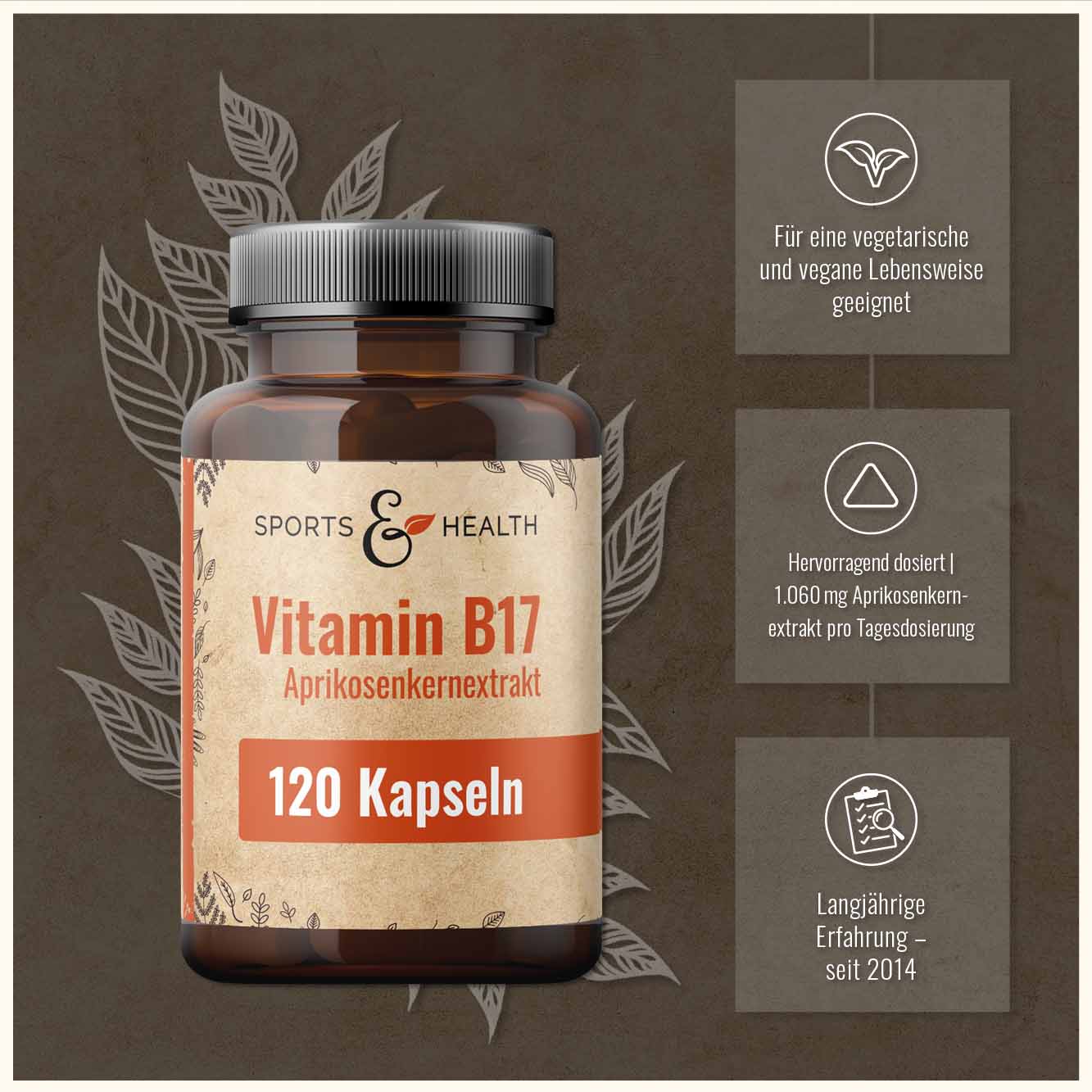 Vitamin B17  Aprikosenkernextrakt Kapseln