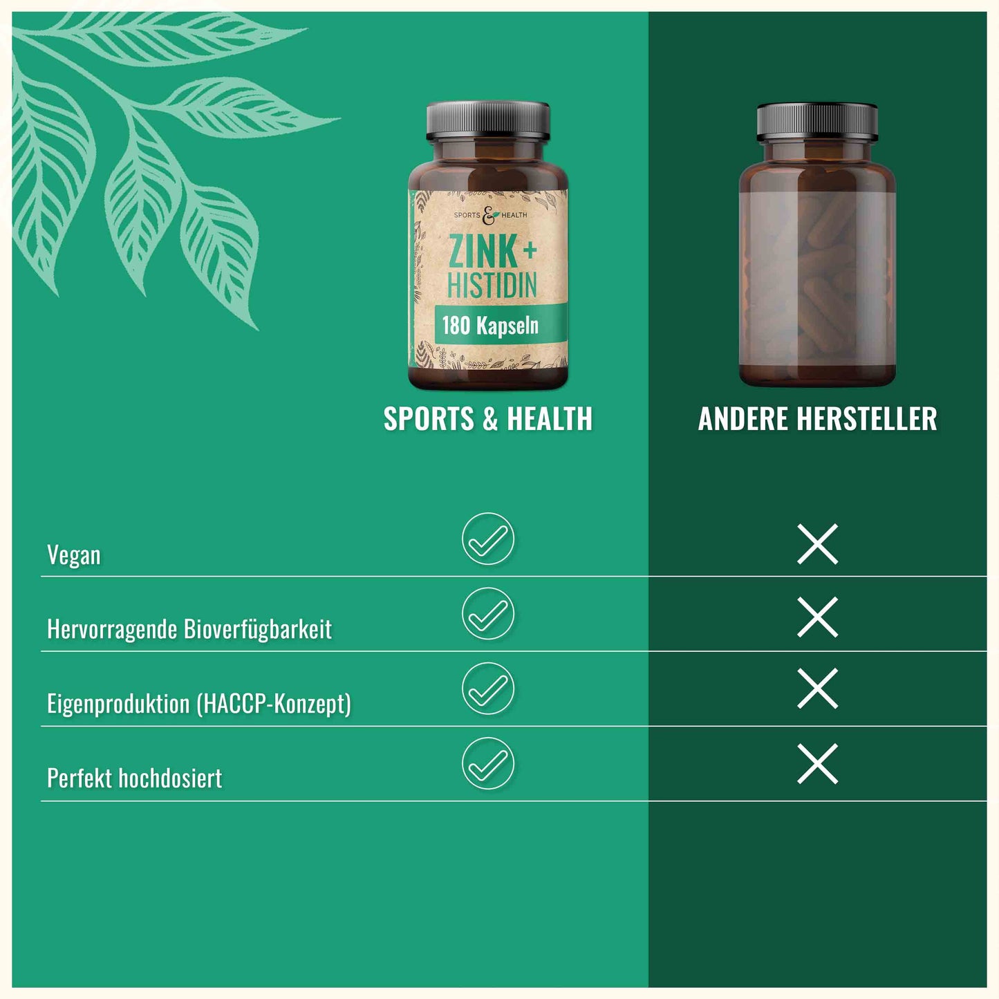 Zink + Histidin Kapseln