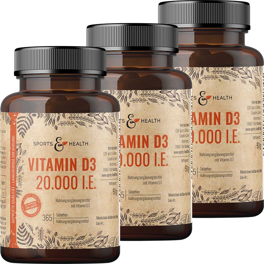 Vitamin D3 Tabletten -  20.000 IE