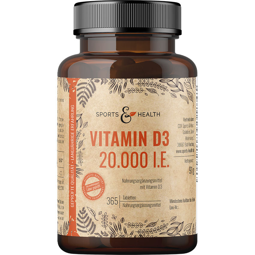 Vitamin D3 Tabletten - 20.000 IE