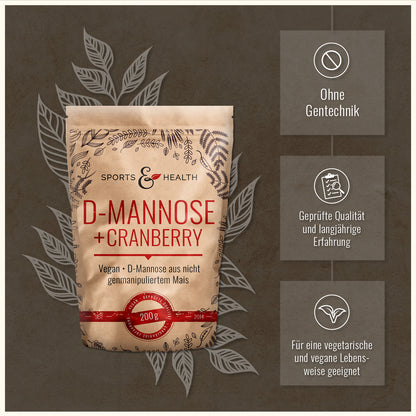 D-Mannose + Cranberry Pulver