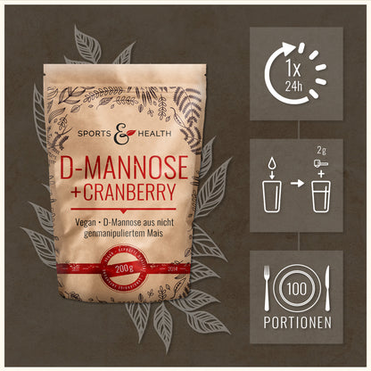 D-Mannose + Cranberry Pulver