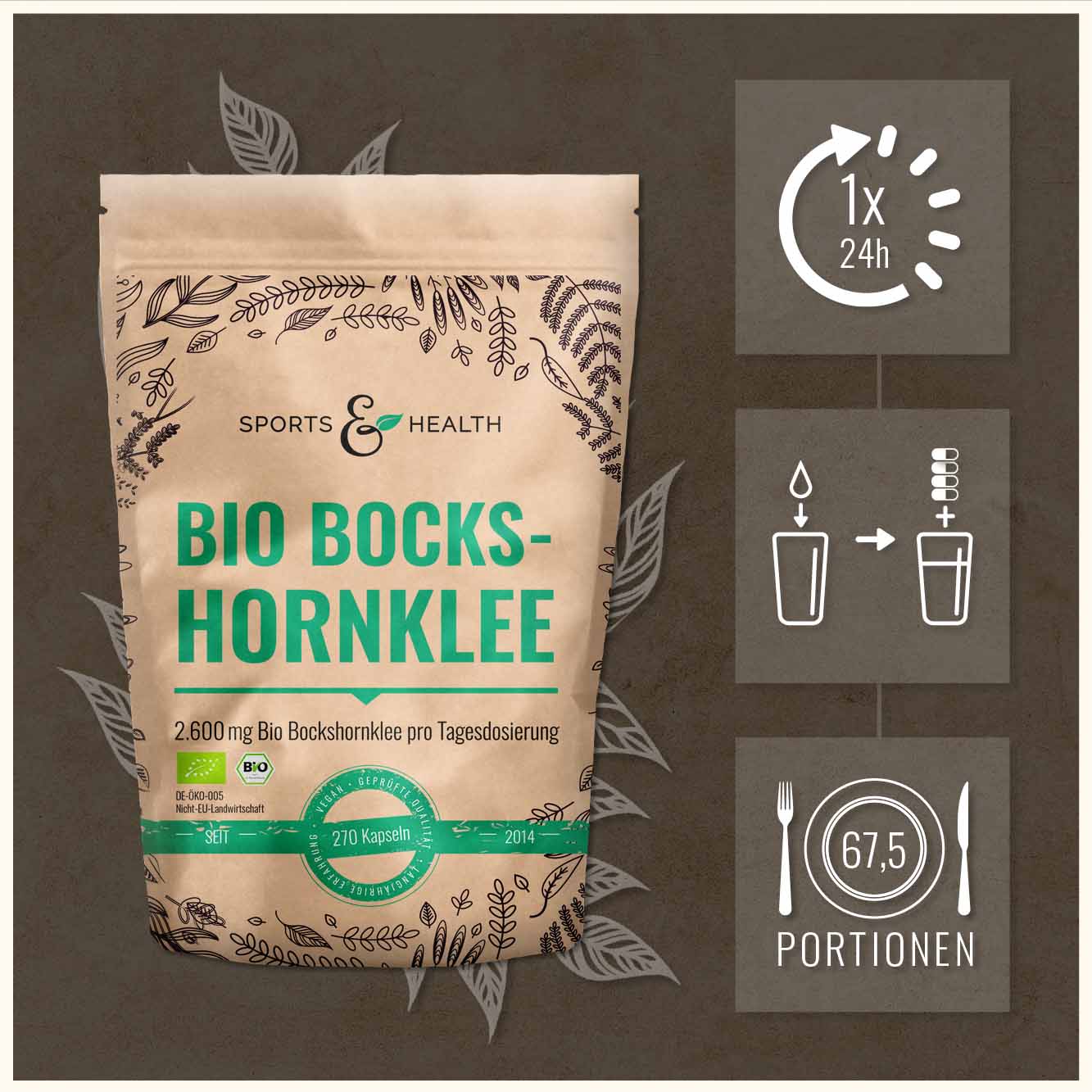 Bio Bockshornklee Kapseln - DE-ÖKO-005
