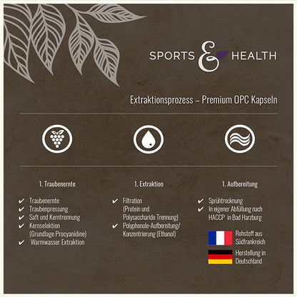 Premium OPC  Traubenkernextrakt -  300 mg aus Frankreich