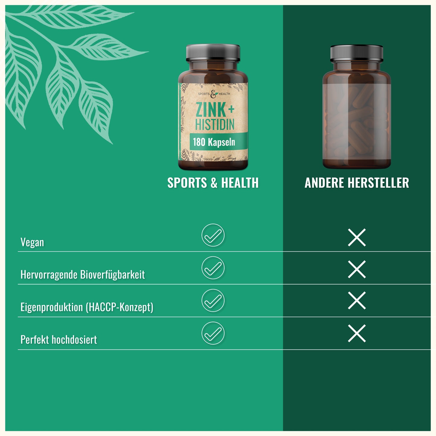 Zink + Histidin Kapseln