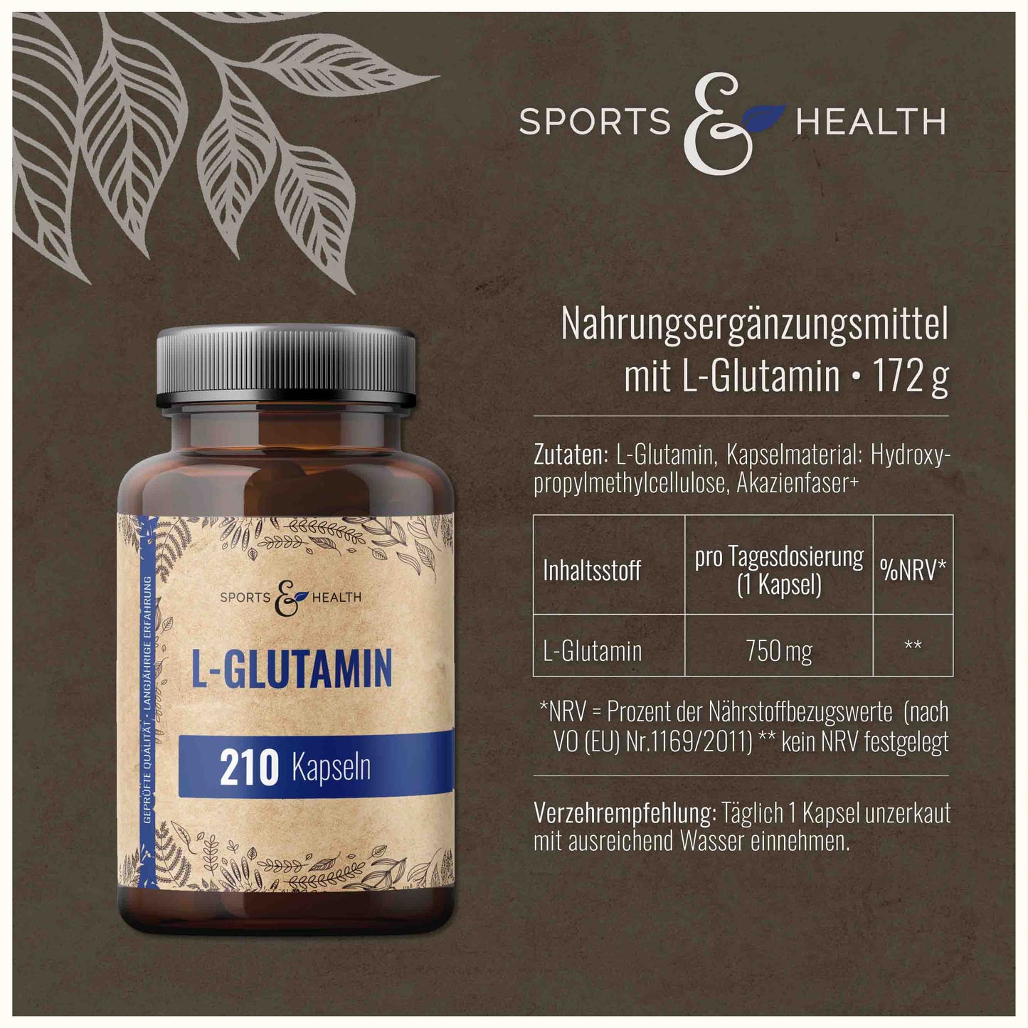 L-Glutamin Kapseln