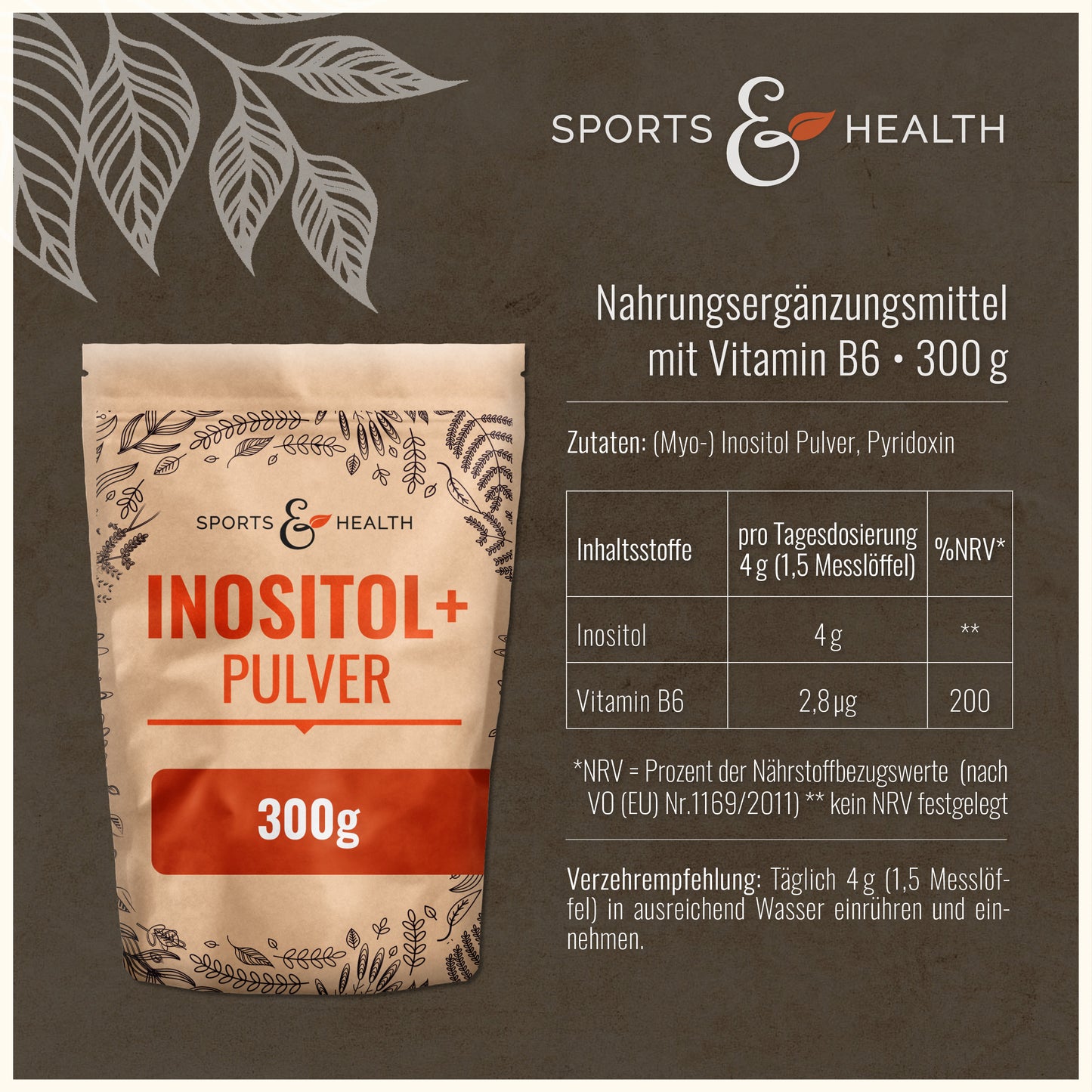 Inositol + Vitamin B6 Pulver
