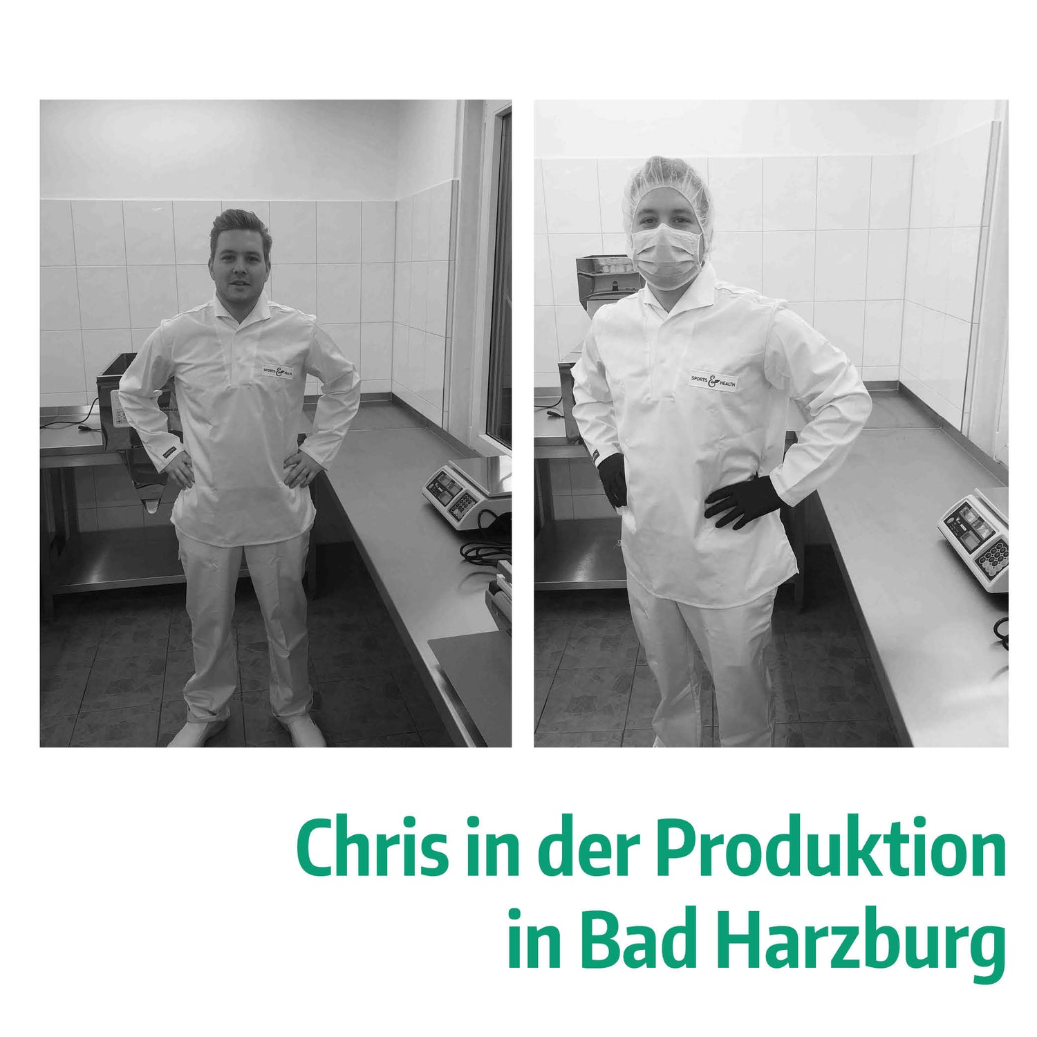 Chris von Sports&Health in der Produktion in Bad Harzburg