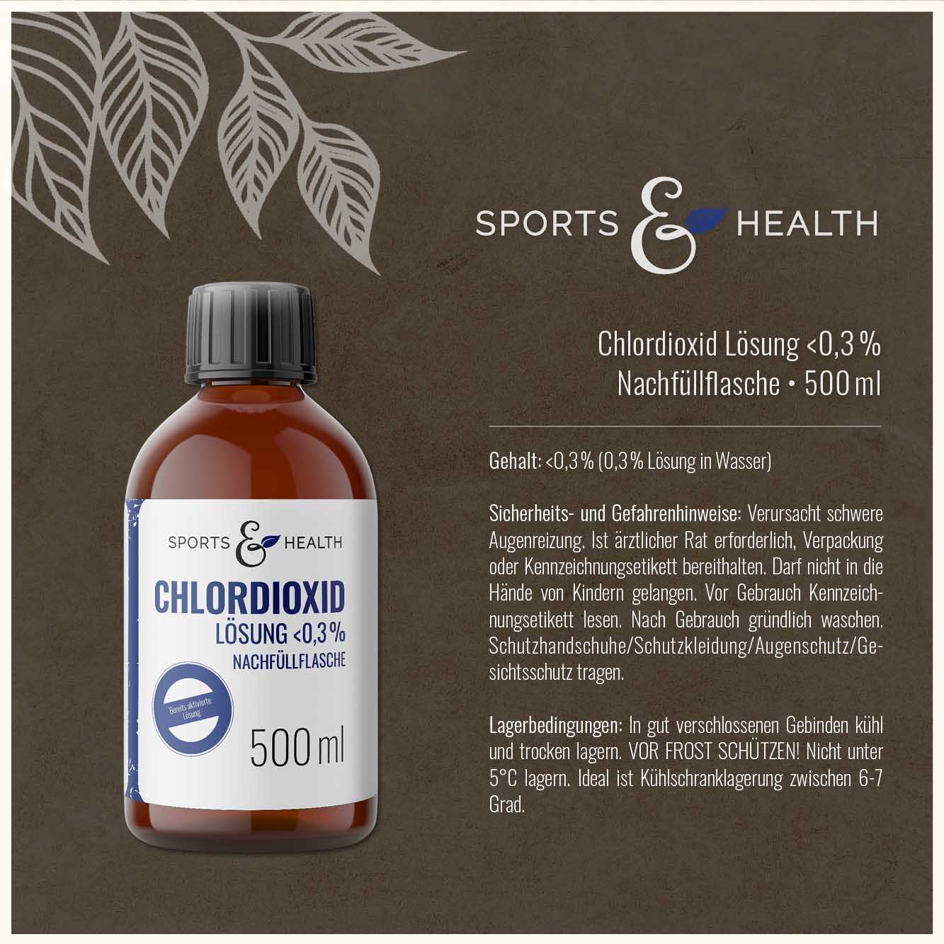 Chlordioxid Lösung - <0,3%  Nachfüllflasche