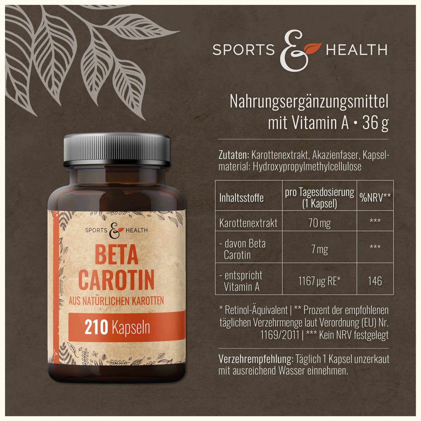 Beta Carotin Kapseln