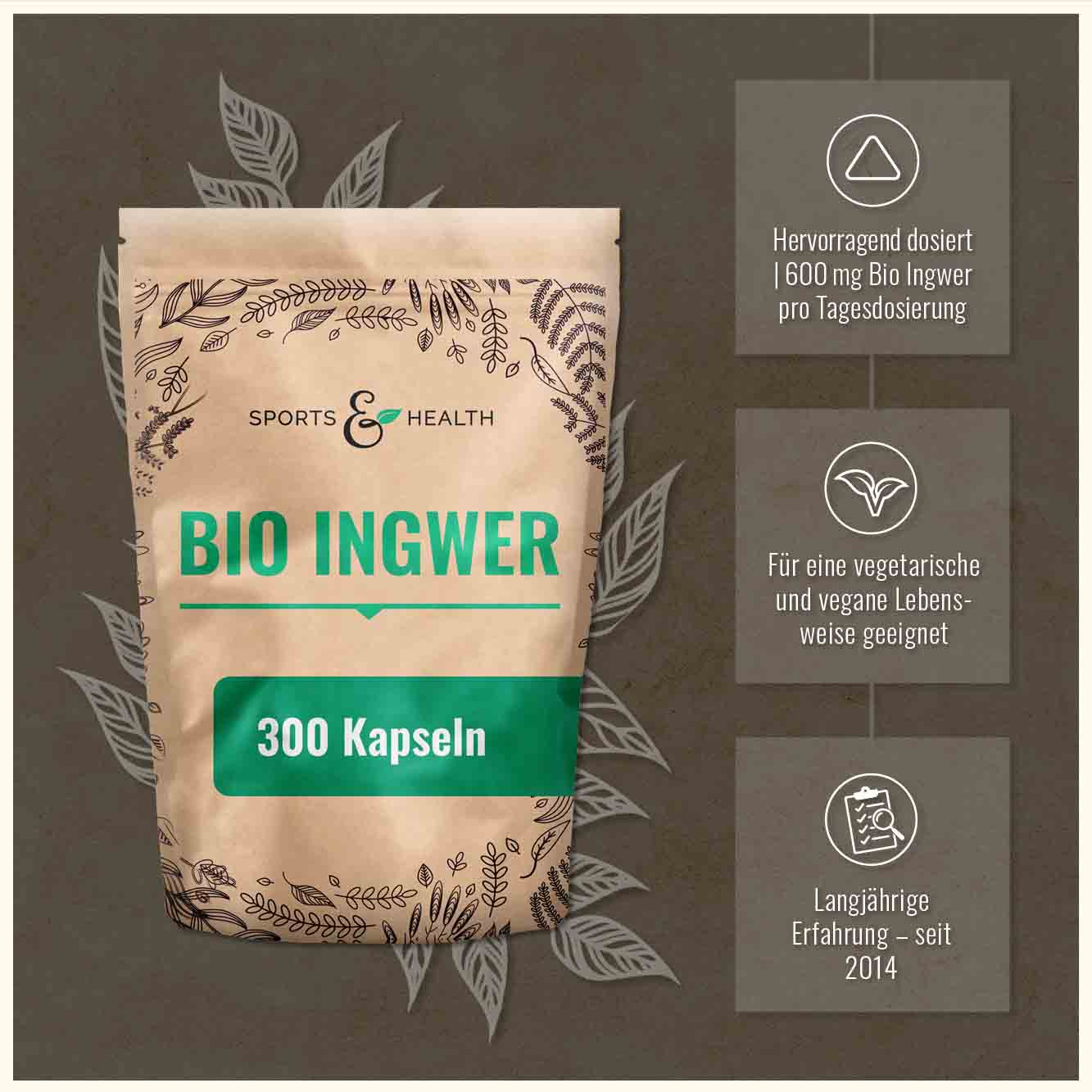 Bio Ingwer Kapseln -  DE-ÖKO-005