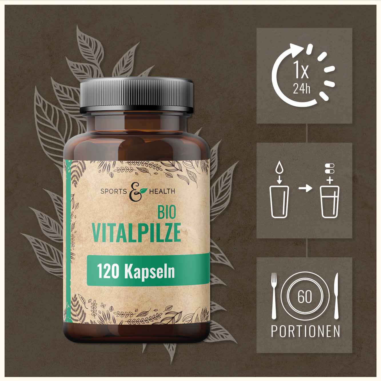 Bio Vitalpilze Kapseln DE-ÖKO-005