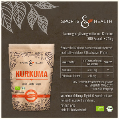 Bio Kurkuma Kapseln -  DE-ÖKO-005