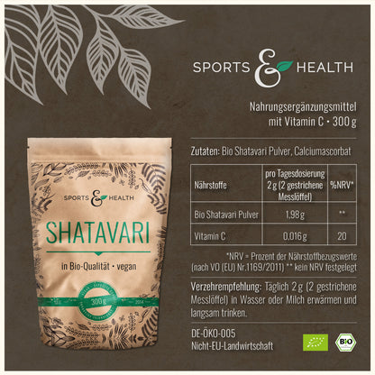 Bio Shatavari Pulver -  DE-ÖKO-005
