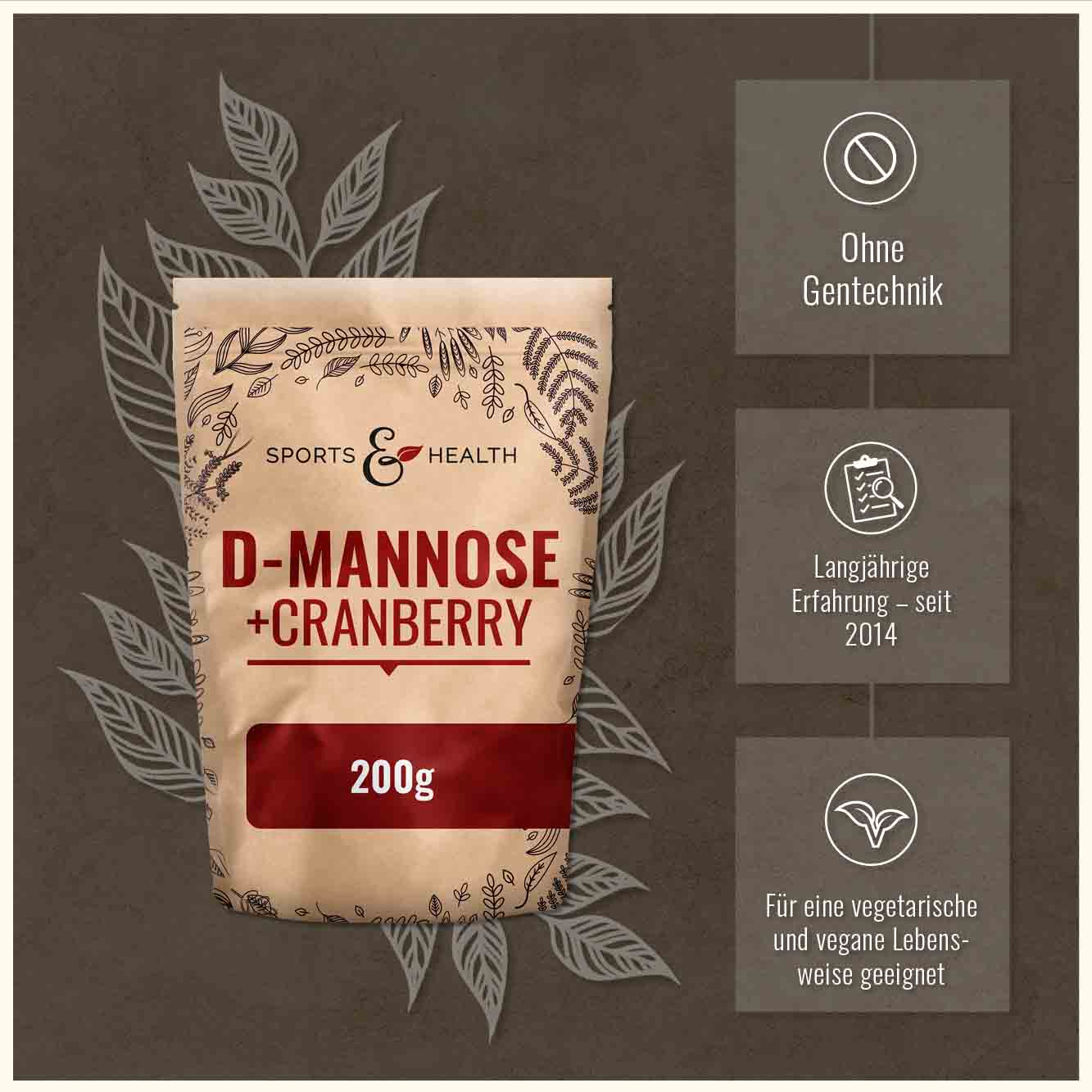 D-Mannose + Cranberry Pulver