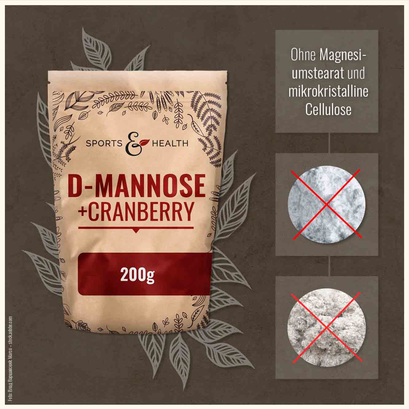 D-Mannose + Cranberry Pulver