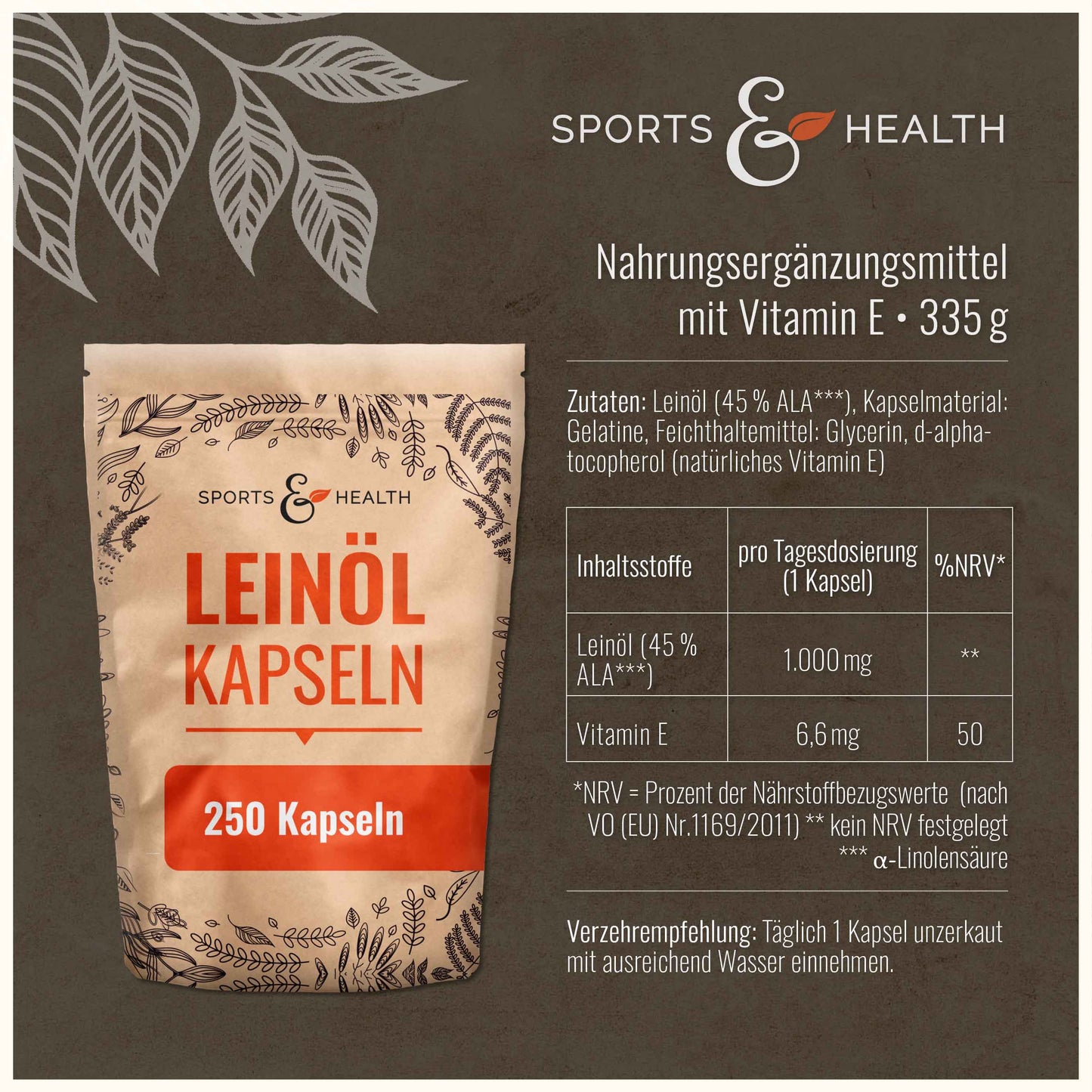Leinöl Kapseln