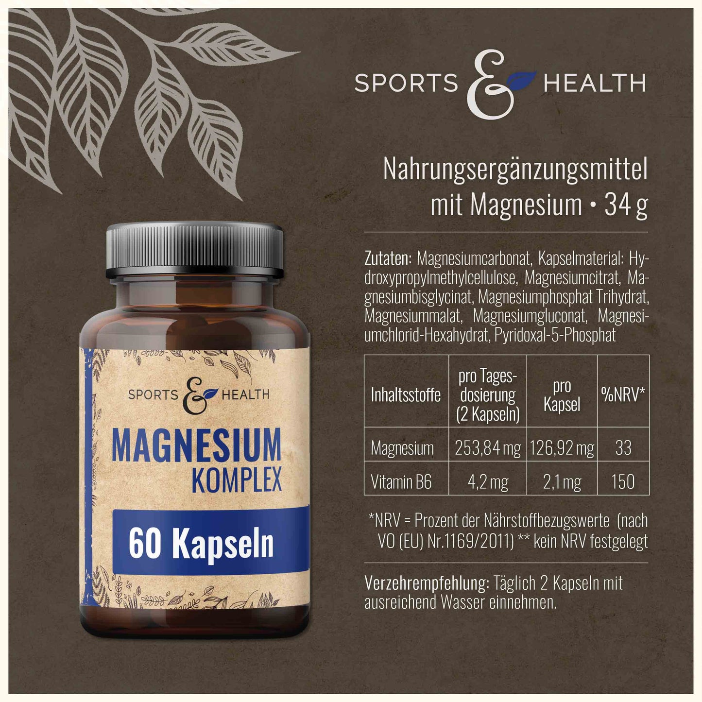 Magnesium Komplex Kapseln