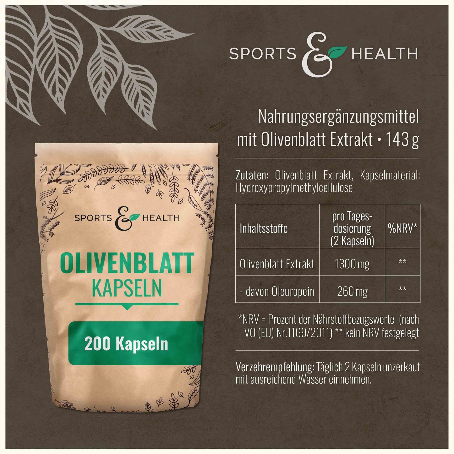 Olivenblatt Kapseln