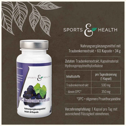 OPC Traubenkernextrakt  Kapseln - 350 mg reines OPC