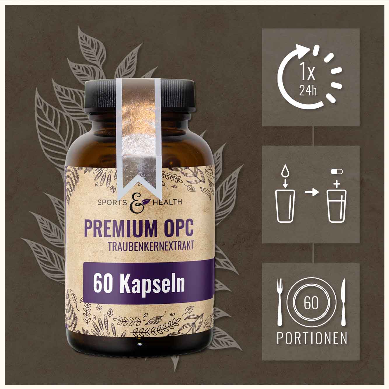 Premium OPC  Traubenkernextrakt -  300 mg aus Frankreich