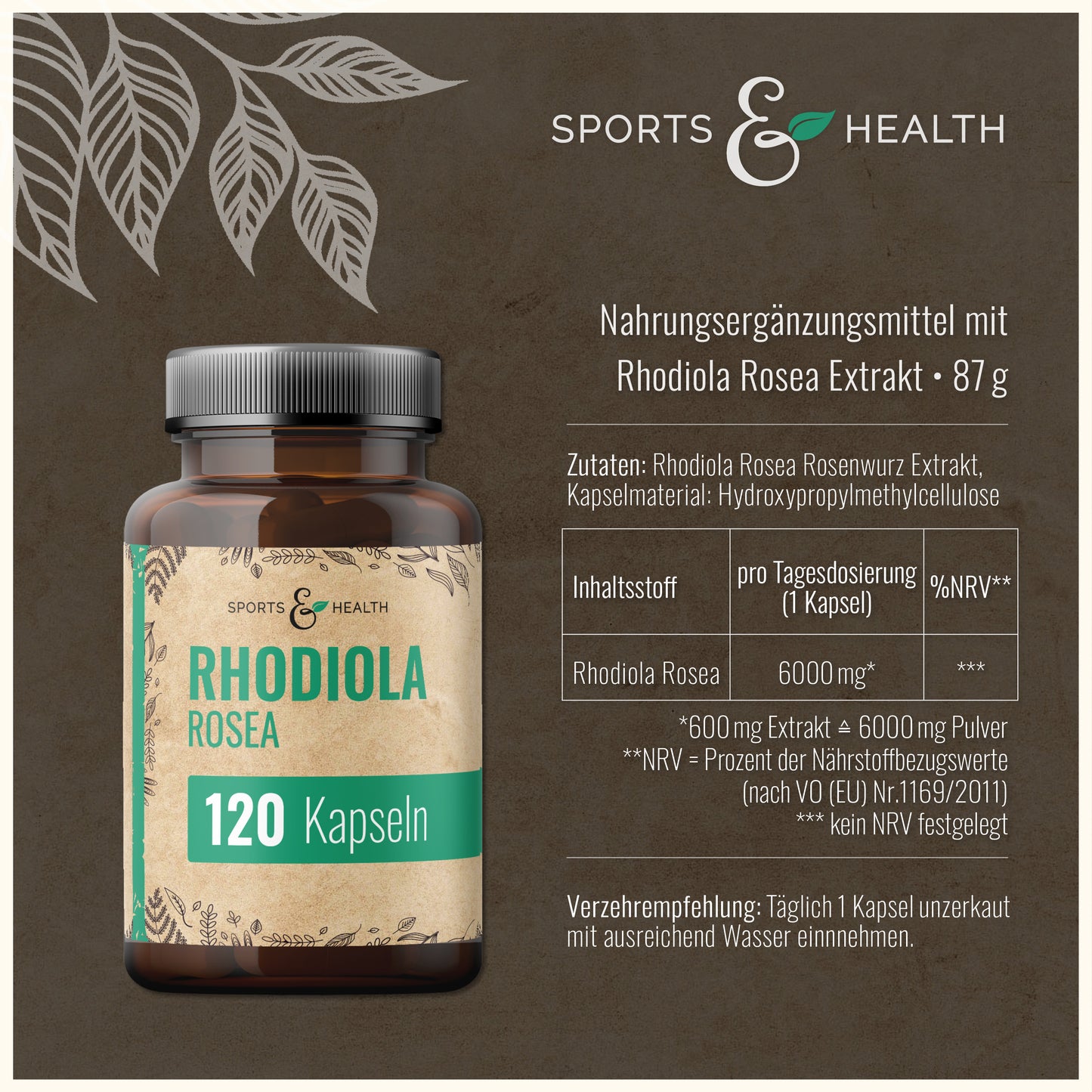 Rhodiola Rosea Kapseln