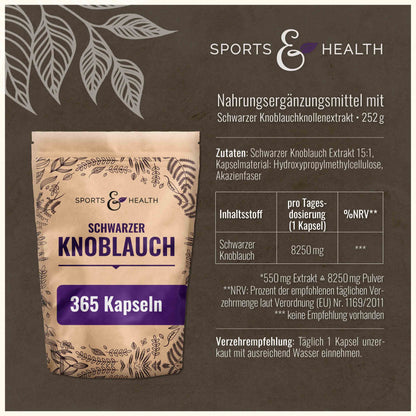 Schwarzer Knoblauch Kapseln 365