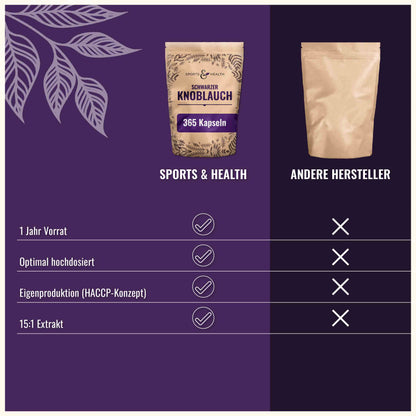 Schwarzer Knoblauch Kapseln 365