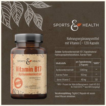 Vitamin B17  Aprikosenkernextrakt Kapseln