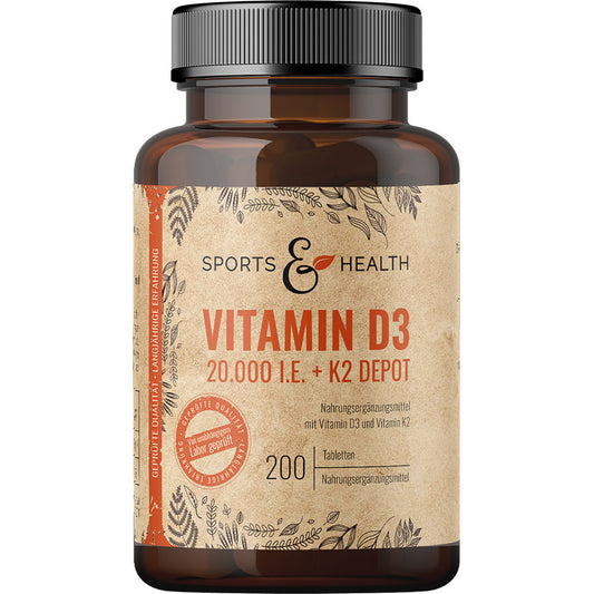 Vitamin D3 + K2 Depot  Tabletten - 20.000 IE